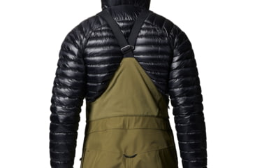 Image of Mountain Hardwear Boundary Ridge Gore-Tex Bib - Mens, Combat Green, Small, Long, 1942821353-Combat Green-S-L