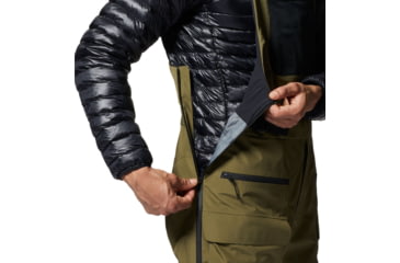 Image of Mountain Hardwear Boundary Ridge Gore-Tex Bib - Mens, Combat Green, Small, Long, 1942821353-Combat Green-S-L