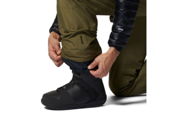 Image of Mountain Hardwear Boundary Ridge Gore-Tex Bib - Mens, Combat Green, Small, Long, 1942821353-Combat Green-S-L