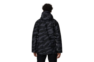 Image of Mountain Hardwear Boundary Ridge Gore Tex Jacket - Mens, Black Brushstro, Large, 1942811090-Black Bru