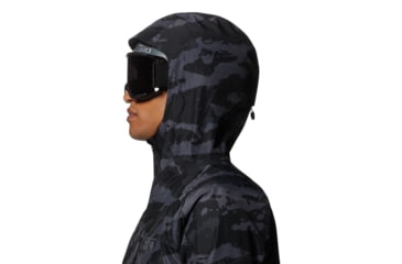 Image of Mountain Hardwear Boundary Ridge Gore Tex Jacket - Mens, Black Brushstro, Large, 1942811090-Black Bru