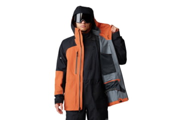 Image of Mountain Hardwear Boundary Ridge Gore Tex Jacket - Mens, Raw Carnelian/Black, Large, 2043311859-L