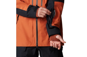 Image of Mountain Hardwear Boundary Ridge Gore Tex Jacket - Mens, Raw Carnelian/Black, Large, 2043311859-L
