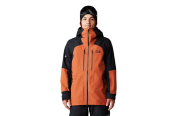 Image of Mountain Hardwear Boundary Ridge Gore Tex Jacket - Mens, Raw Carnelian/Black, Large, 2043311859-L