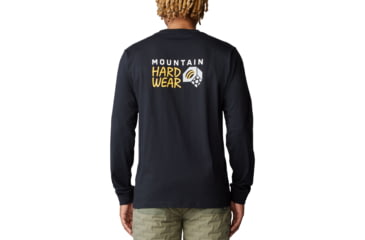 Image of Mountain Hardwear Box Logo Long Sleeve Shirt - Men's, Black, XS, 2142581-010-XS
