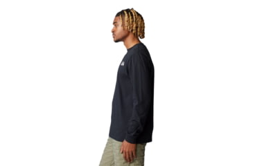 Image of Mountain Hardwear Box Logo Long Sleeve Shirt - Men's, Black, XS, 2142581-010-XS