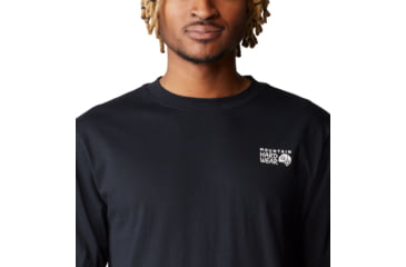 Image of Mountain Hardwear Box Logo Long Sleeve Shirt - Men's, Black, XS, 2142581-010-XS