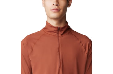 Image of Mountain Hardwear Butter Up Half Zip Top - Mens, Iron Oxide, Large, 2084661218-L