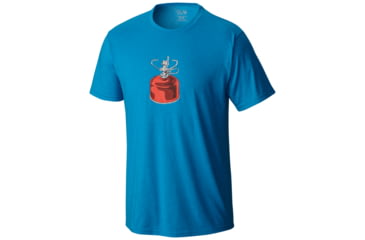 Image of Mountain Hardwear Can of Fuel Short Sleeve T - Men's-Heather Dark Compass-Large