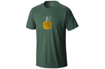 Image of Mountain Hardwear Can of Fuel Short Sleeve T - Men's-Heather Forest-Large