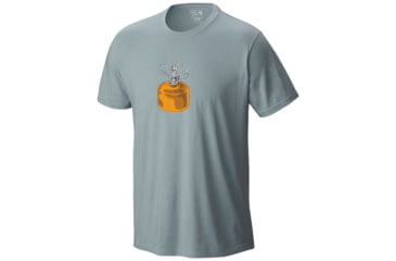Image of Mountain Hardwear Can of Fuel Short Sleeve T - Men's-Heather Ice Shadow-Large