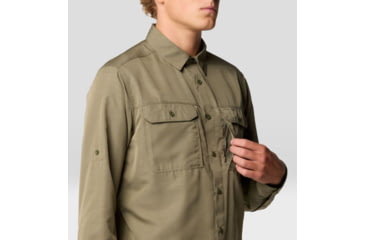 Image of Mountain Hardwear Canyon Extended Long Sleeve Shirt - Mens, Stone Green, S, 190423047321