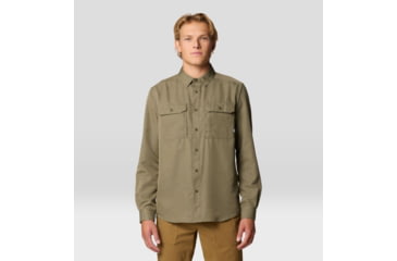 Image of Mountain Hardwear Canyon Extended Long Sleeve Shirt - Mens, Stone Green, S, 190423047321