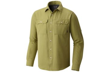 Image of Mountain Hardwear Canyon Long Sleeve Shirt - Men's, Fatigue Green, L 1648751303-L