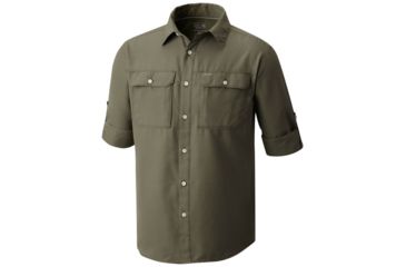 Image of Mountain Hardwear Canyon Long Sleeve Shirt - Men's, Surplus Green, XL 1648751347-XL