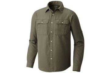 Image of Mountain Hardwear Canyon Long Sleeve Shirt - Men's, Surplus Green, XL 1648751347-XL