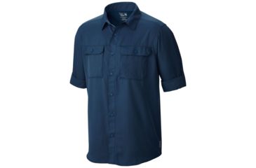 Image of Mountain Hardwear Canyon Long Sleeve Shirt - Men's, Hardwear Navy, XXL 1648751425-XXL