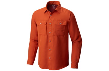 Image of Mountain Hardwear Canyon Long Sleeve Shirt - Men's-Bonfire-Medium