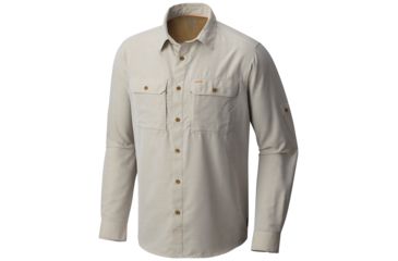 Image of Mountain Hardwear Canyon Long Sleeve Shirt - Men's-Sandstorm-X-Large