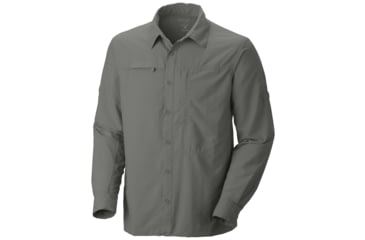 Image of Mountain Hardwear Canyon Long Sleeve Shirt - Men's-Sea Salt-Small
