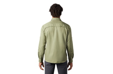 Image of Mountain Hardwear Canyon Long Sleeve Shirt - Men's, Dark Army, Large, OM7043304-L