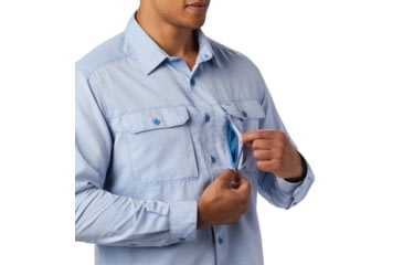 Image of Mountain Hardwear Canyon Long Sleeve Shirt - Men's, Deep Lake, Medium, OM7043451-M