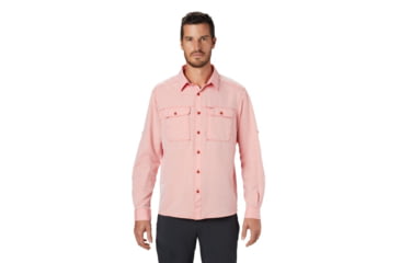 Image of Mountain Hardwear Canyon Long Sleeve Shirt - Mens, Desert Red, Large, 1648751831-Desert Red-L