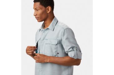 Image of Mountain Hardwear Canyon Long Sleeve Shirt - Mens, Dive, Large, 1648751468-L