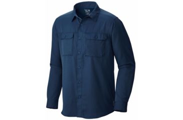 Image of Canyon Long Sleeve Shirt - Mens-Hardwear Navy-Medium