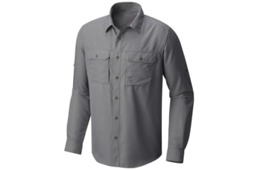 Image of Mountain Hardwear Canyon Long Sleeve Shirt - Men's, Manta Grey, Large, OM7043073-L