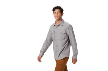 Image of Mountain Hardwear Canyon Long Sleeve Shirt - Men's, Manta Grey, 2XL, OM7043073-XXL