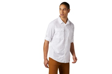 Image of Mountain Hardwear Canyon Long Sleeve Shirt - Men's, White, Large, OM7043100-L