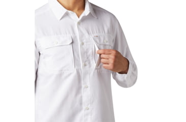 Image of Mountain Hardwear Canyon Long Sleeve Shirt - Men's, White, Large, OM7043100-L