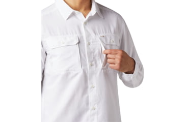 Image of Mountain Hardwear Canyon Long Sleeve Shirt - Mens, White, Extra Large, 1648751100-XL