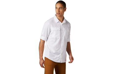 Image of Mountain Hardwear Canyon Long Sleeve Shirt - Mens, White, Extra Large, 1648751100-XL