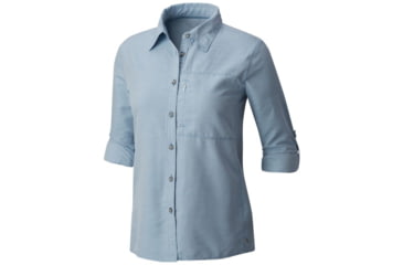 Image of Mountain Hardwear Canyon Long Sleeve Shirt - Women's, Storm Cloud, L 1648531440-L