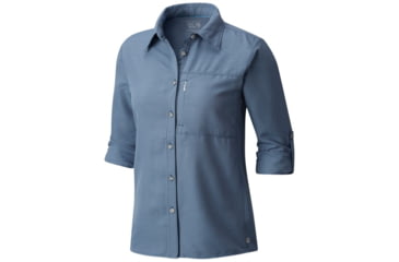 Image of Mountain Hardwear Canyon Long Sleeve Shirt - Women's, Zinc, XS 1648531492-XS