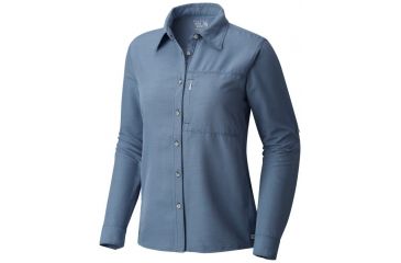 Image of Mountain Hardwear Canyon Long Sleeve Shirt - Women's, Zinc, XS 1648531492-XS