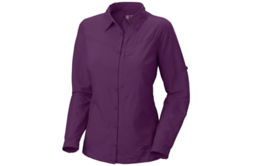 Image of Mountain Hardwear Canyon Long Sleeve Shirt - Women's-Berry-Large