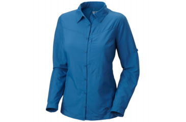 Image of Mountain Hardwear Canyon Long Sleeve Shirt - Women's-Impulse Blue-Large