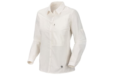Image of Mountain Hardwear Canyon Long Sleeve Shirt - Women's-Sea Salt-Small