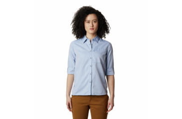 Image of Mountain Hardwear Canyon Long Sleeve Shirt - Womens, Deep Lake, Extra Large, 1648531451-Deep Lake-XL