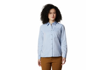 Image of Mountain Hardwear Canyon Long Sleeve Shirt - Womens, Deep Lake, Extra Large, 1648531451-Deep Lake-XL
