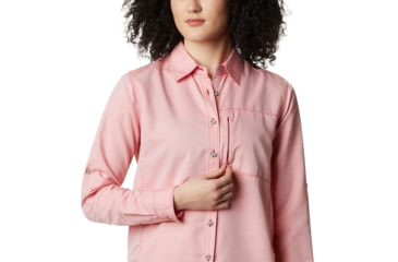 Image of Mountain Hardwear Canyon Long Sleeve Shirt - Womens, Desert Red, Extra Small, 1648531831-XS