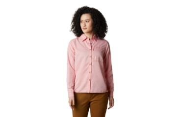 Image of Mountain Hardwear Canyon Long Sleeve Shirt - Womens, Desert Red, Extra Small, 1648531831-XS