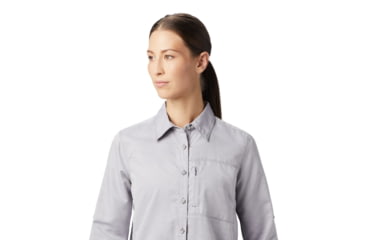 Image of Mountain Hardwear Canyon Long Sleeve Shirt - Womens, Dusted Sky, Medium, 1648531549-M