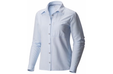 Image of Canyon Long Sleeve Shirt - Womens-Frosted Blue-X-Large