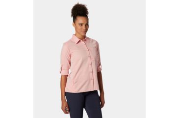 Image of Mountain Hardwear Canyon Long Sleeve Shirt - Womens, Solstice Red, Small, 1648531804-S