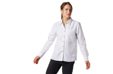 Image of Mountain Hardwear Canyon Long Sleeve Shirt - Womens, White, Medium, 1648531100-M