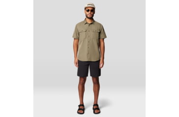 Image of Mountain Hardwear Canyon Short Sleeve - Men's, Stone Green, M, 2110231-397-M